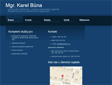 Tablet Screenshot of buna.cz